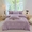 91家纺网 家纺一手货源 找家纺 2024新款秋冬新品牛奶绒四件套-蝴蝶兰 蝴蝶兰-紫