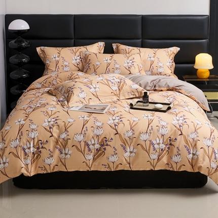 91家纺网 家纺一手货源 找家纺 （总）顾家家居 2024新款7A抗菌长绒棉数码印花四件套