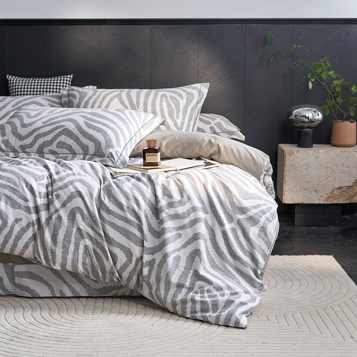 91家纺网 家纺一手货源 找家纺 XIWEN-希文家纺 2024新款全棉印花陶瓷磨毛四件套-第二批 玛德里-绿