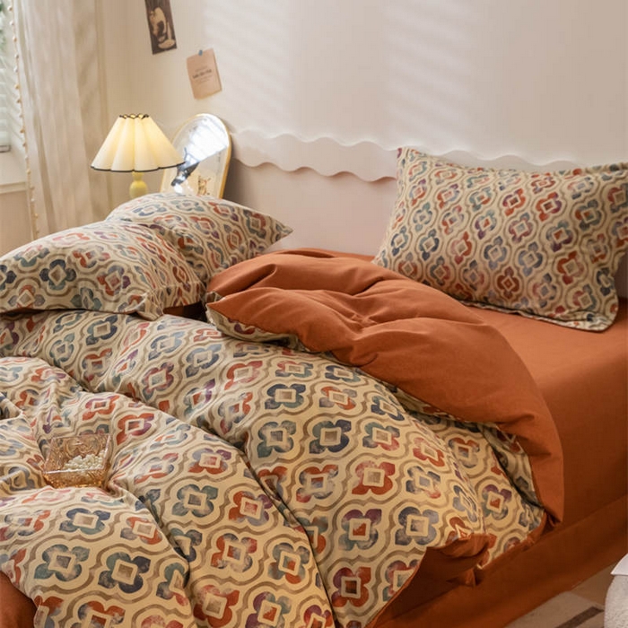 91家纺网 家纺一手货源 找家纺 （总）启程家纺 2024全棉生态磨毛印花四件套