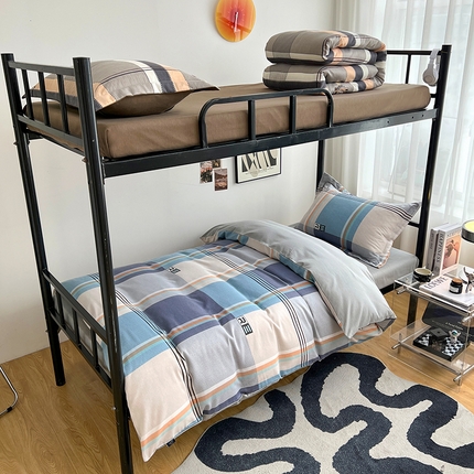 91家纺网 家纺一手货源 找家纺 （总）慕木 2025新款A类印花阳光暖绒棉高克重170克学生宿舍床三件套被芯床垫枕芯上下铺六件套