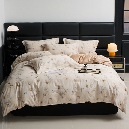 91家纺网 家纺一手货源 找家纺 （总）顾家家居 2024新款7A抗菌长绒棉数码印花四件套