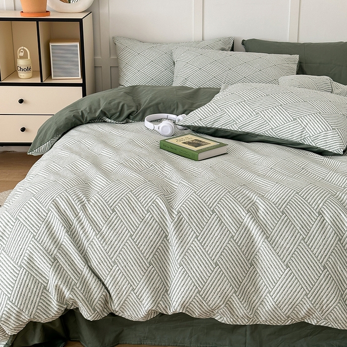 91家纺网 家纺一手货源 找家纺 （总）昔可家纺 2024新款13372全棉亲肤四件套-复古系列