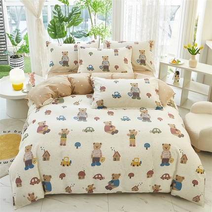 91家纺网 家纺一手货源 找家纺 （总）约素家纺  2025新款12868全棉四件套