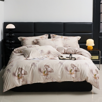 91家纺网 家纺一手货源 找家纺 （总）顾家家居 2024新款7A抗菌长绒棉数码印花四件套