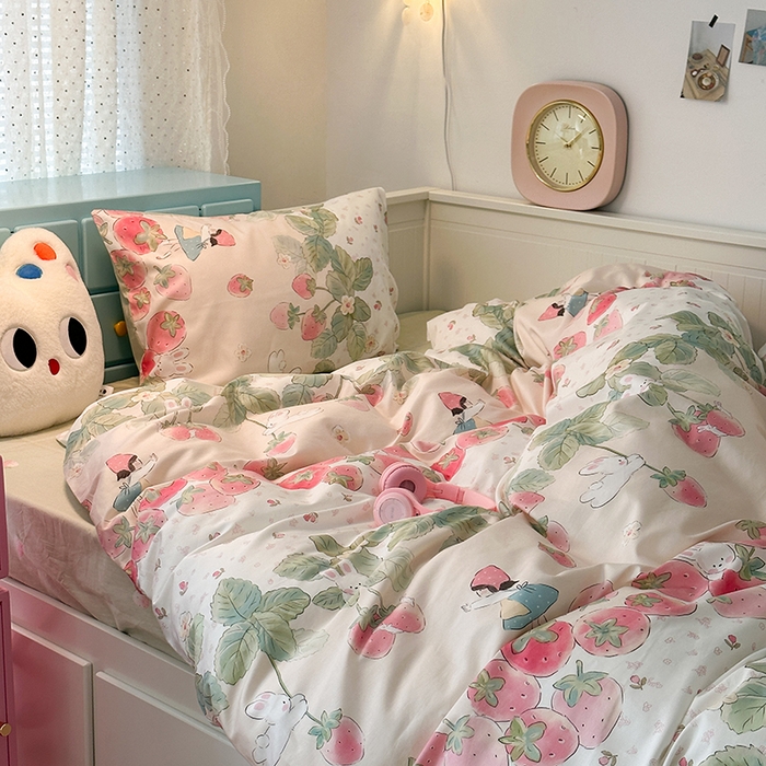 91家纺网 家纺一手货源 找家纺 （总）昔可家纺 2024新款13372全棉亲肤四件套-卡通系列