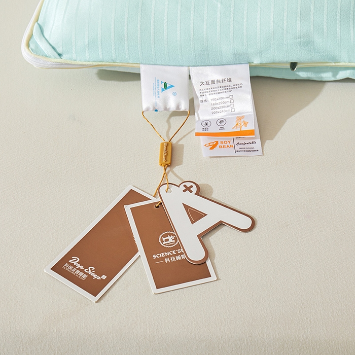 91家纺网 家纺一手货源 找家纺 森璐家纺 2024新款1原棉提花大豆子母被（提供买家秀） 清新绿