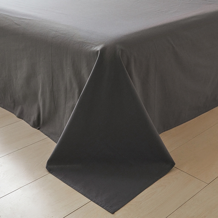 91家纺网 家纺一手货源 找家纺 吉象家纺 2024新款A类全棉色织水洗棉贝壳边三角针四件套    青春浅灰