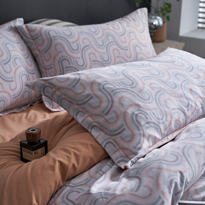 91家纺网 家纺一手货源 找家纺 XIWEN-希文家纺 2024新款全棉印花陶瓷磨毛四件套-第二批 摩菲