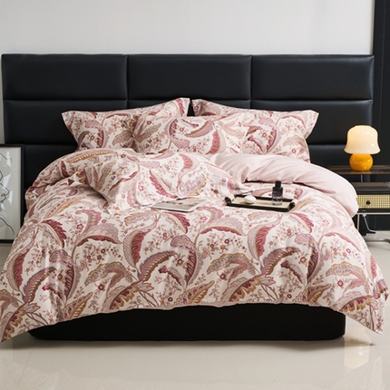 91家纺网 家纺一手货源 找家纺 （总）顾家家居 2024新款7A抗菌长绒棉数码印花四件套