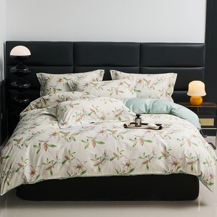 91家纺网 家纺一手货源 找家纺 （总）顾家家居 2024新款7A抗菌长绒棉数码印花四件套