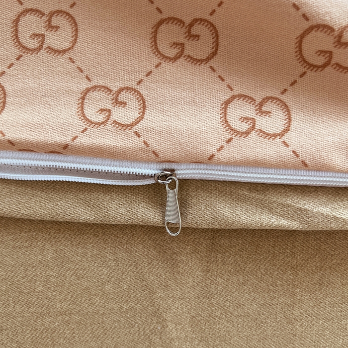 91家纺网 家纺一手货源 找家纺 慕木 2025新款A类印花阳光暖绒棉高克重170克学生宿舍床三件套被芯床垫枕芯上下铺六件套 爱马仕-咖