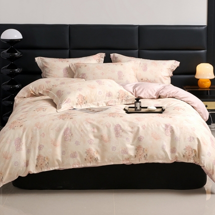 91家纺网 家纺一手货源 找家纺 （总）顾家家居 2024新款7A抗菌长绒棉数码印花四件套