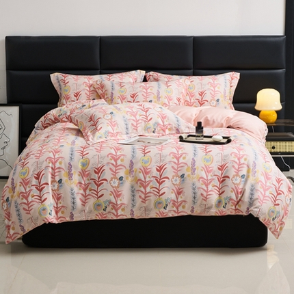 91家纺网 家纺一手货源 找家纺 （总）顾家家居 2024新款7A抗菌长绒棉数码印花四件套