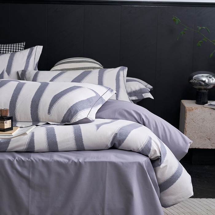 91家纺网 家纺一手货源 找家纺 XIWEN-希文家纺 2024新款全棉印花陶瓷磨毛四件套-第二批 魅影-灰