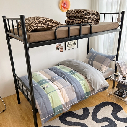 91家纺网 家纺一手货源 找家纺 （总）慕木 2025新款A类印花阳光暖绒棉高克重170克学生宿舍床三件套被芯床垫枕芯上下铺六件套