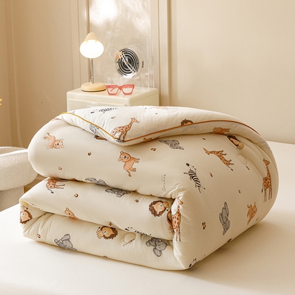 优被业 2024新款A类婴儿级牛奶针织棉大豆被四季被冬被 狮子王国