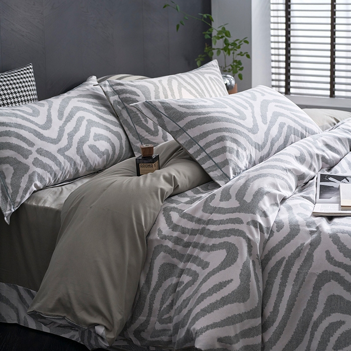 91家纺网 家纺一手货源 找家纺 XIWEN-希文家纺 2024新款全棉印花陶瓷磨毛四件套-第二批 玛德里-绿