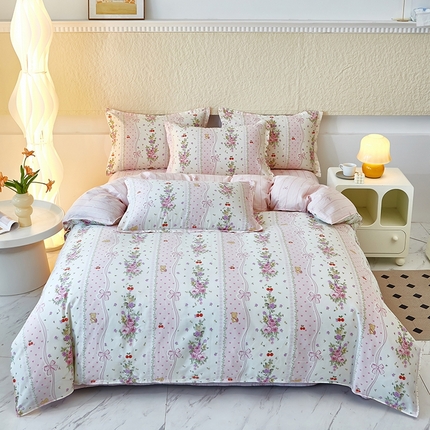 91家纺网 家纺一手货源 找家纺 （总）约素 2025新款12868全棉单被套新花型