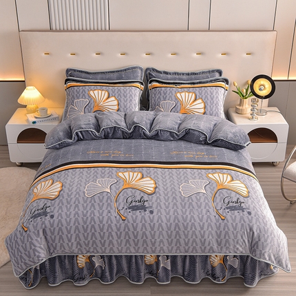 91家纺网 家纺一手货源 找家纺 （总）绒宴2025新230克特厚款印花牛奶绒被套法莱绒金貂被套单件