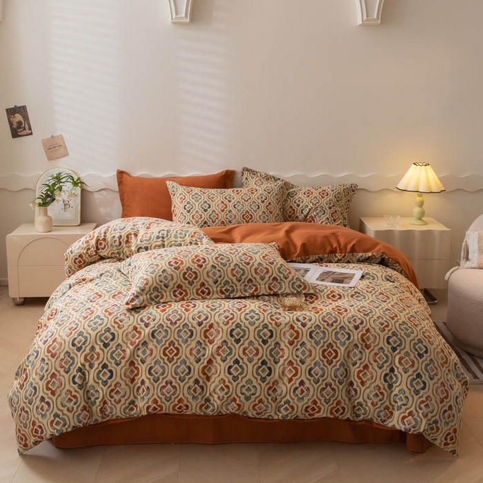 91家纺网 家纺一手货源 找家纺 （总）启程家纺 2024全棉生态磨毛印花四件套