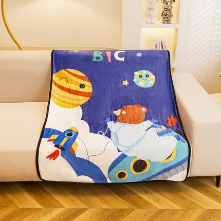 91家纺网 家纺一手货源 找家纺 （总）芙宁娜 2024新款法兰绒毛毯沙发毯儿童盖毯双层办公室午睡毯披肩毯空调毯小毯子