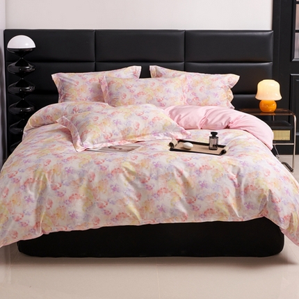 91家纺网 家纺一手货源 找家纺 （总）顾家家居 2024新款7A抗菌长绒棉数码印花四件套