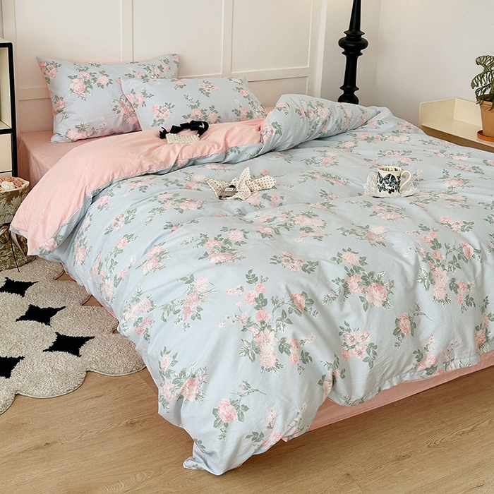 91家纺网 家纺一手货源 找家纺 昔可家纺 2024新款13372全棉亲肤四件套-复古系列 赫拉少女