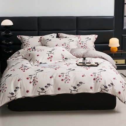 91家纺网 家纺一手货源 找家纺 （总）顾家家居 2024新款7A抗菌长绒棉数码印花四件套