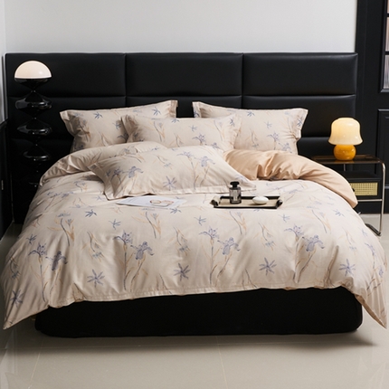 91家纺网 家纺一手货源 找家纺 （总）顾家家居 2024新款7A抗菌长绒棉数码印花四件套