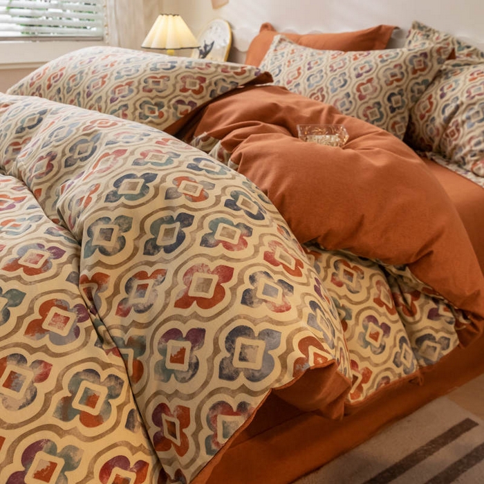 91家纺网 家纺一手货源 找家纺 （总）启程家纺 2024全棉生态磨毛印花四件套