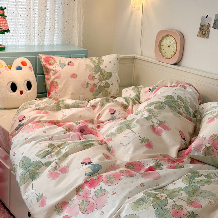 91家纺网 家纺一手货源 找家纺 （总）昔可家纺 2024新款13372全棉亲肤四件套-卡通系列