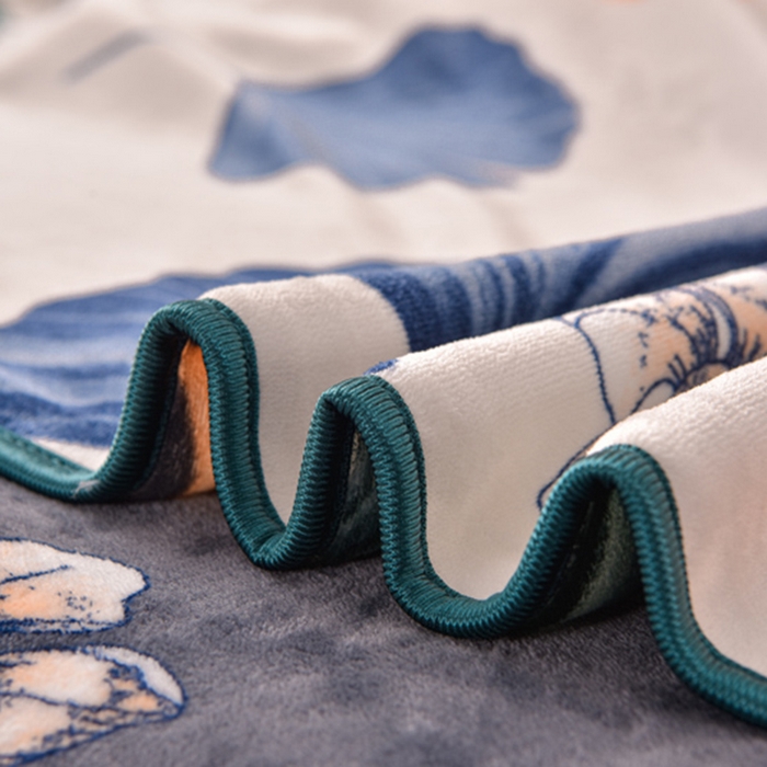 91家纺网 家纺一手货源 找家纺 绒宴 2025新款8.5斤牛奶绒金貂法莱绒床裙款保暖四件套 多彩有杏