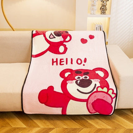 91家纺网 家纺一手货源 找家纺 （总）芙宁娜 2024新款法兰绒毛毯沙发毯儿童盖毯双层办公室午睡毯披肩毯空调毯小毯子