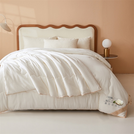 （總）小禹仔家紡 2025新款全棉提花蠶絲被拉鏈二合一子母被冬被春秋被夏被被子被芯加厚棉被