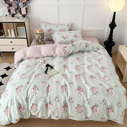 昔可家纺 2024新款13372全棉亲肤四件套-复古系列 温妮庄园