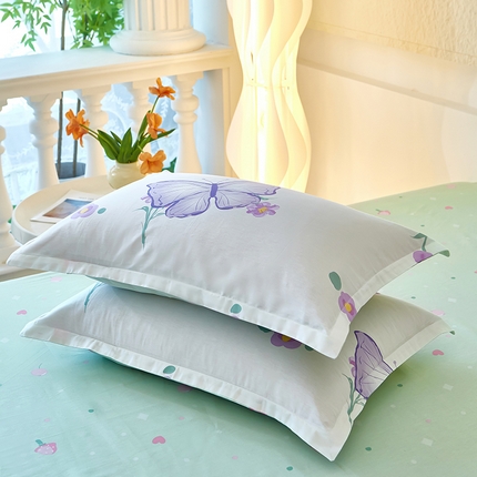 91家纺网 家纺一手货源 找家纺 （总）约素家纺 2025新款全棉印花单枕套