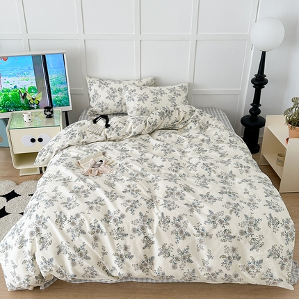 昔可家纺 2024新款13372全棉亲肤四件套-小花系列 浮世绘
