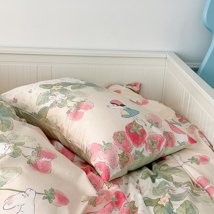 91家纺网 家纺一手货源 找家纺 （总）昔可家纺 2024新款13372全棉亲肤四件套-卡通系列