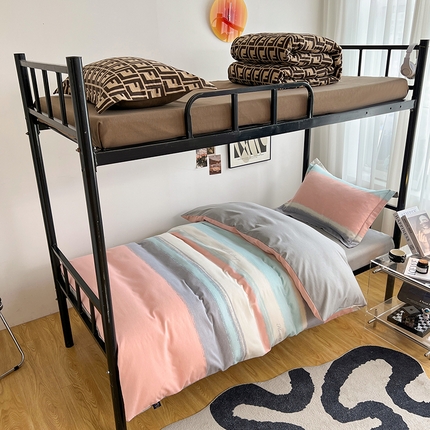 91家纺网 家纺一手货源 找家纺 （总）慕木 2025新款A类印花阳光暖绒棉高克重170克学生宿舍床三件套被芯床垫枕芯上下铺六件套