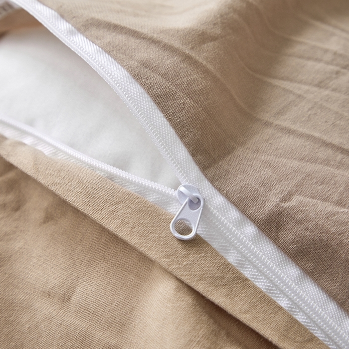 91家纺网 家纺一手货源 找家纺 吉象家纺 2024新款A类全棉色织水洗棉贝壳边三角针四件套    秘境奶咖