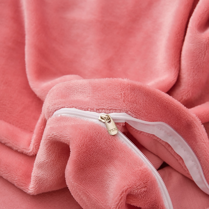 91家纺网 家纺一手货源 找家纺 绒小宣 2025新款高克重牛奶绒刺绣四件套 花开富贵-芍药粉