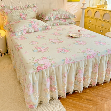 91家纺网 家纺一手货源 找家纺 （总）美达家纺 2025新款亲肤舒适全棉公主风单床裙