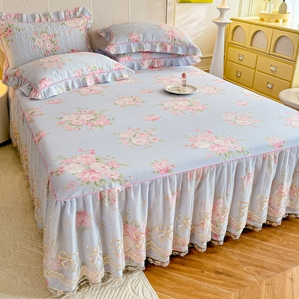 91家纺网 家纺一手货源 找家纺 （总）美达家纺 2025新款亲肤舒适全棉公主风单床裙