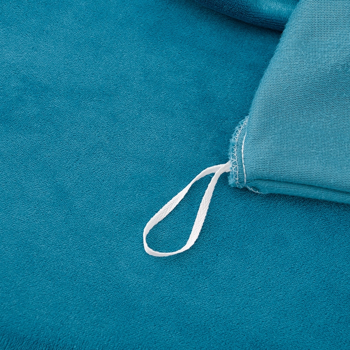 91家纺网 家纺一手货源 找家纺 绒小宣 2025新款高克重牛奶绒刺绣四件套 蝶恋花-晴山蓝