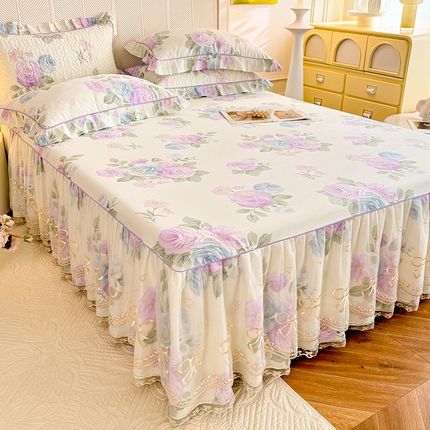 91家纺网 家纺一手货源 找家纺 （总）美达家纺 2025新款亲肤舒适全棉公主风单床裙