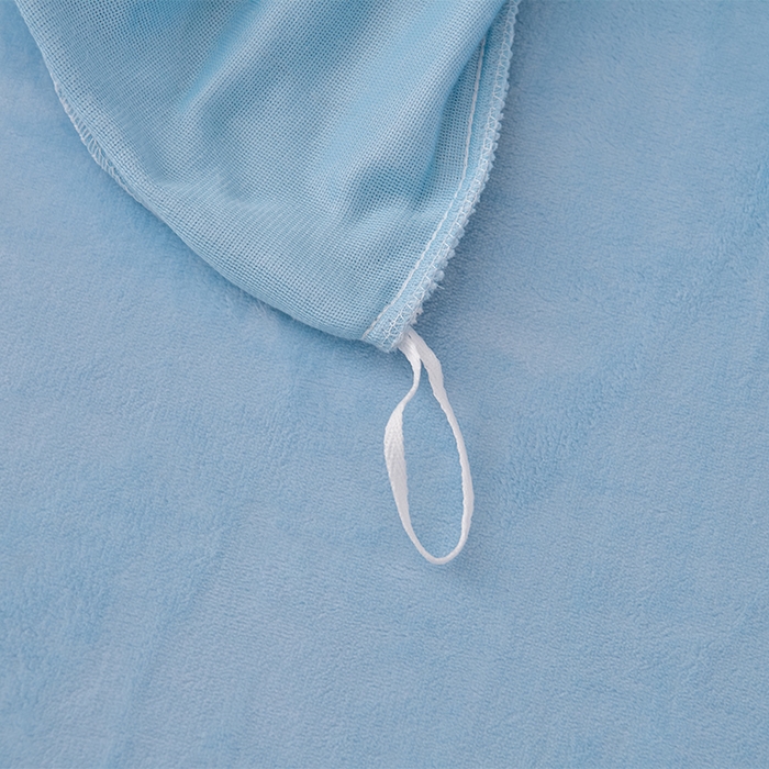 91家纺网 家纺一手货源 找家纺 绒小宣 2025新款高克重牛奶绒刺绣四件套 蝶恋花-天空兰