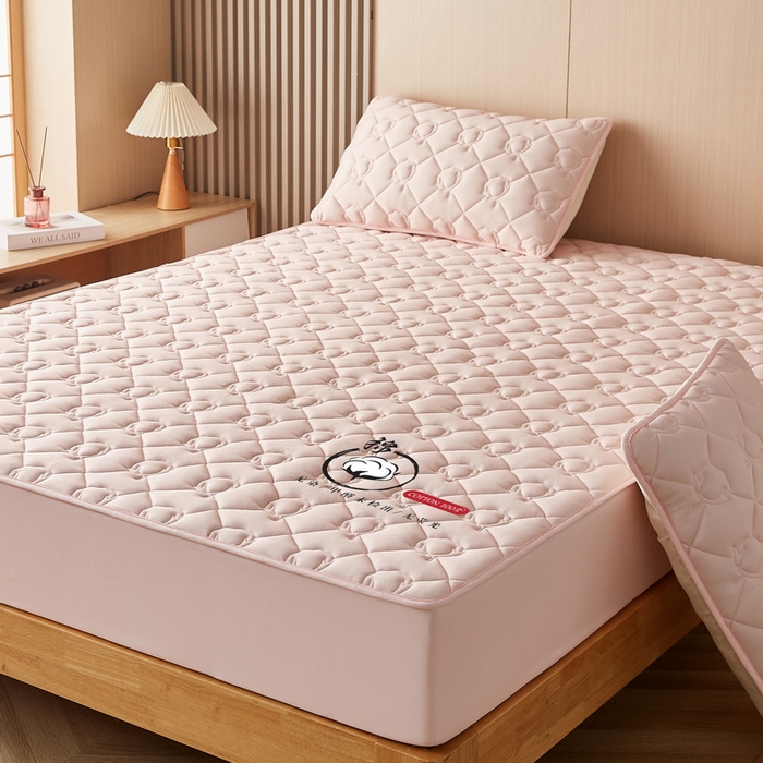 91家纺网 家纺一手货源 找家纺 卡派 2024新款水洗棉棉花床笠 棉花-玉