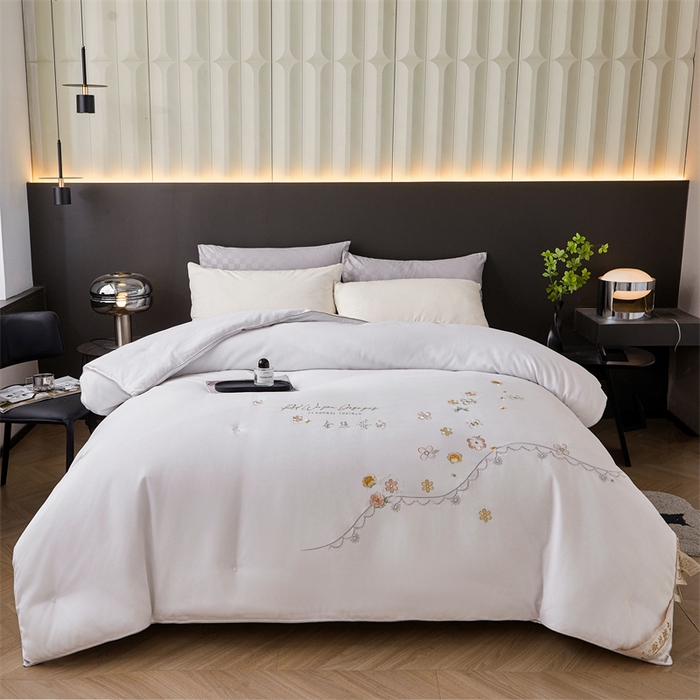 91家纺网 家纺一手货源 找家纺 （总）美伦美 2024新款全棉香韵手工订花被芯冬被春秋冬被夏被 