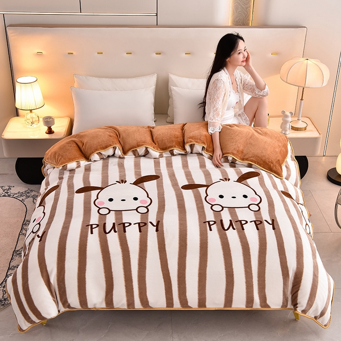 91家纺网 家纺一手货源 找家纺 德比尔斯 2025新款牛奶绒床裙四件套8-9斤法莱绒直播爆款日产2万套凯利